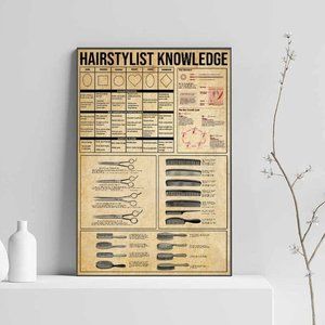 Hairstylist Knowledge Satin Poster No Frame